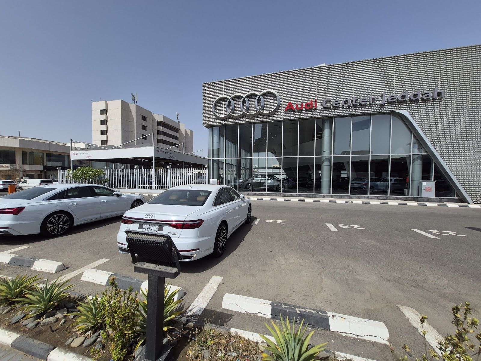 Audi e-tron showroom — SAMACO Automotive in Jeddah